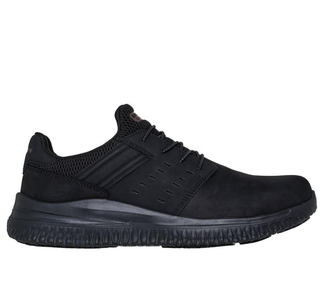 Skechers Work Delson 3.0 Sr Slip Resistant Shoe Black 200288/BLK Profile Image