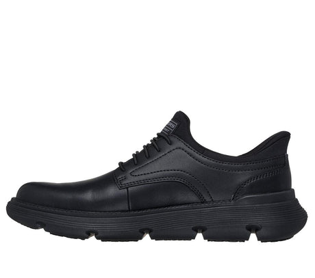 Skechers Work Garza Sr Slip Resistant Shoe Black 200310/BLK Medial Image