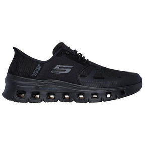 Skechers Work Glide Step Pro Sr Slip Resistant Shoe Black Profile View