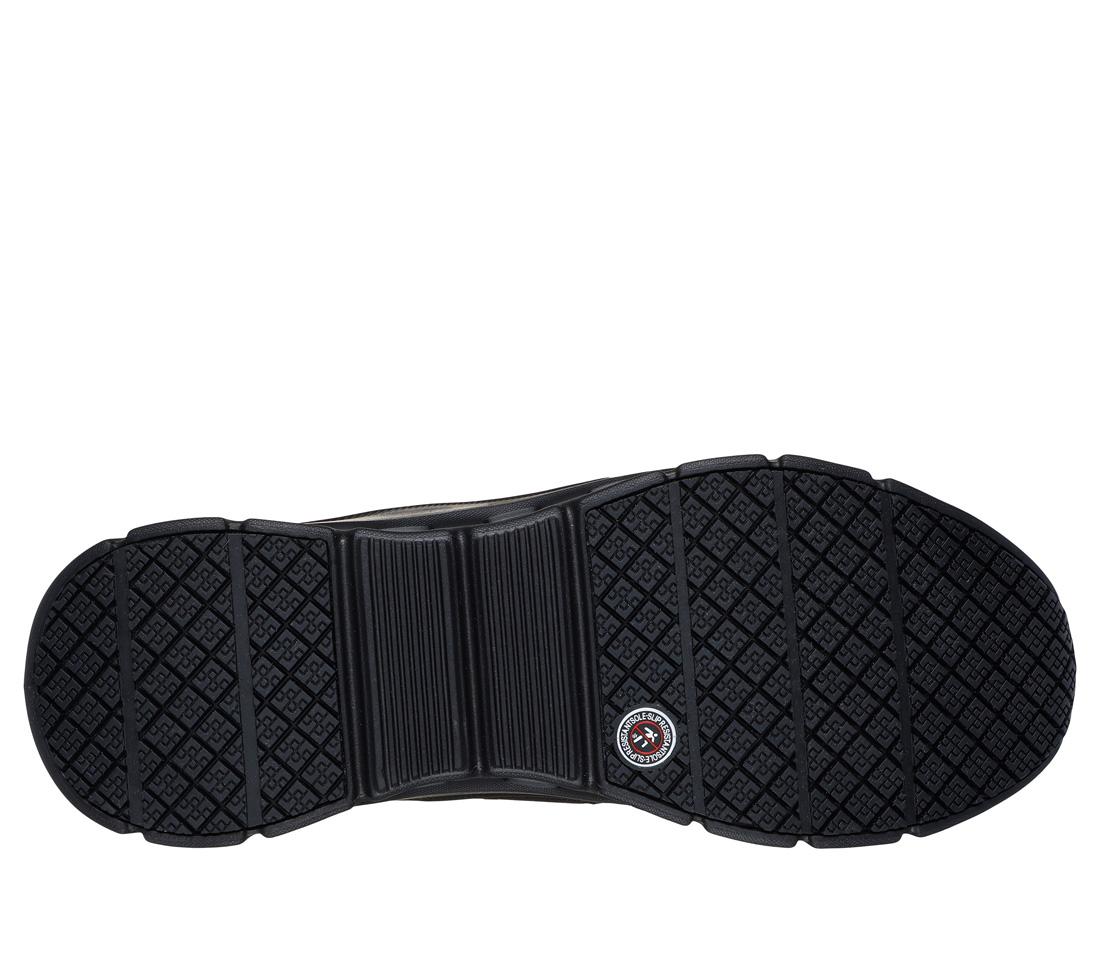 Skechers Work Glide Step Pro Sr Slip Resistant Shoe Black 200337/BLK Sole Image