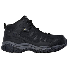 Skechers Work Holdredge Thorem Carbon-Toe Boot Black Profile View