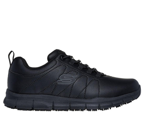 Skechers Work Nampa Beja Slip Resistant Shoe Black 108214/BLK Profile Image