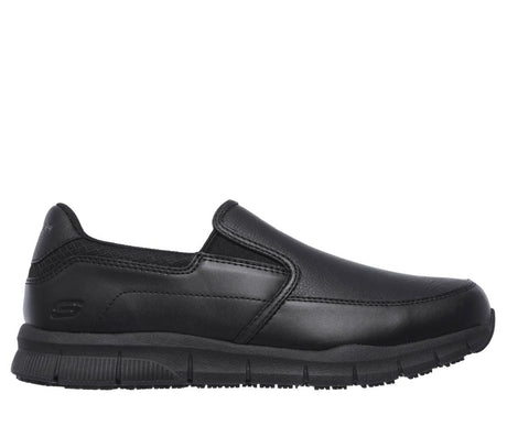 Skechers Work Nampa Groton Slip Resistant Shoe Black 77157/BLK Profile Image