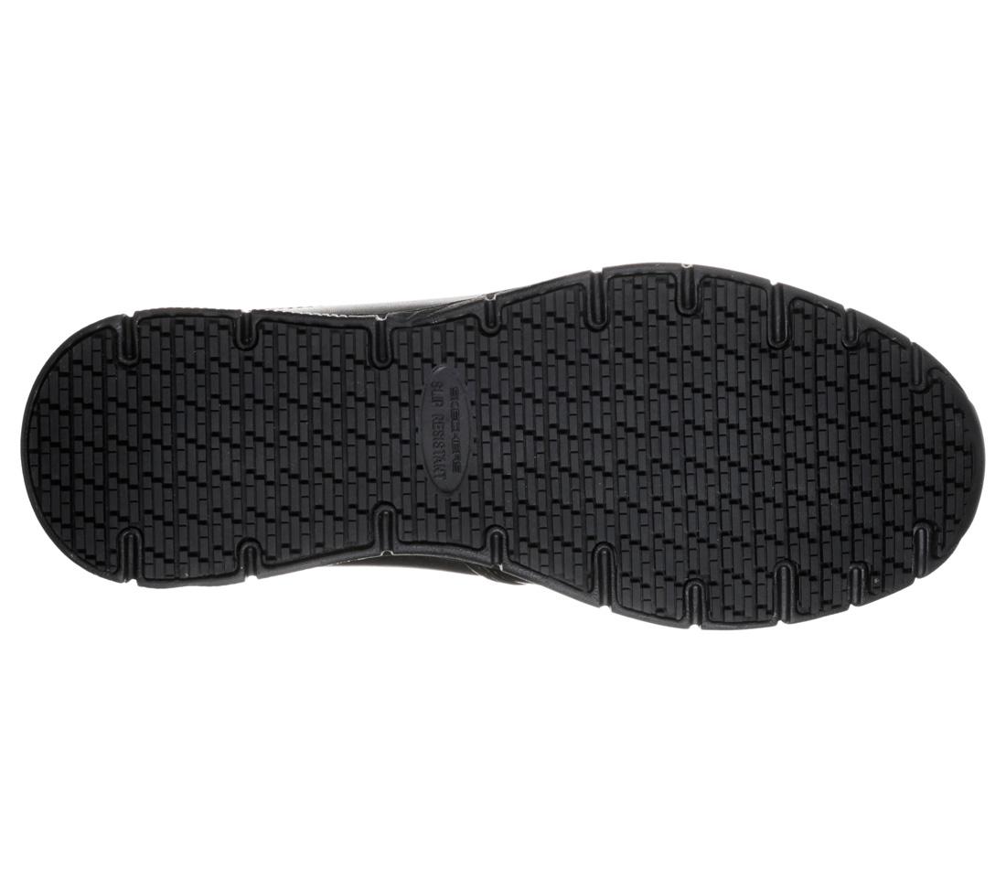 Skechers Work Nampa Groton Slip Resistant Shoe Black 77157/BLK Sole Image