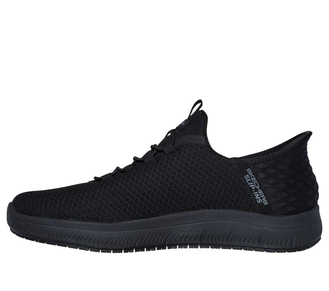 Skechers Work Summits Sr Colsin Slip Resistant Shoe Black 200205/BBK Medial Image
