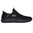 Skechers Work Women's Enslee Slip-ins Work Summits Slip Resistant Shoe Black Profile View