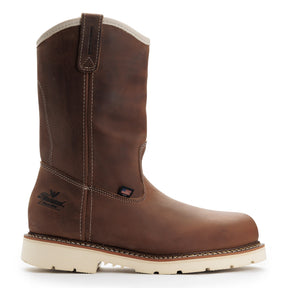 Thorogood American Heritage Waterproof 11" Steel-Toe Pull-On Boot Crazy Horse side view