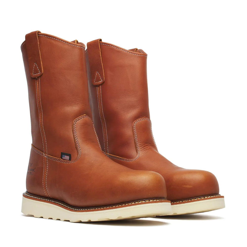 Thorogood American Heritage 11" Steel Toe Pull-On Boot Tobacco Medial View