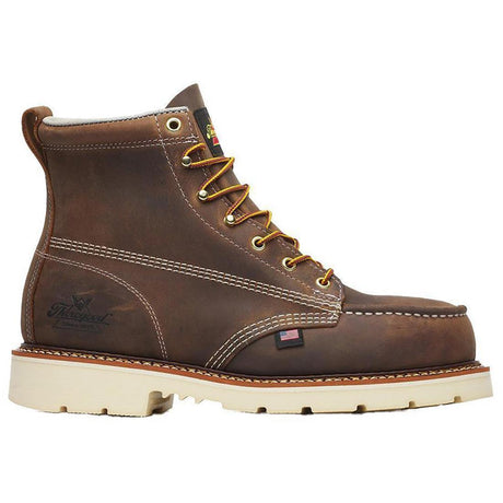 Thorogood American Heritage 6" Steel-Toe Moc Toe Boot Maxwear 90 Trail Crazy Horse Profile View