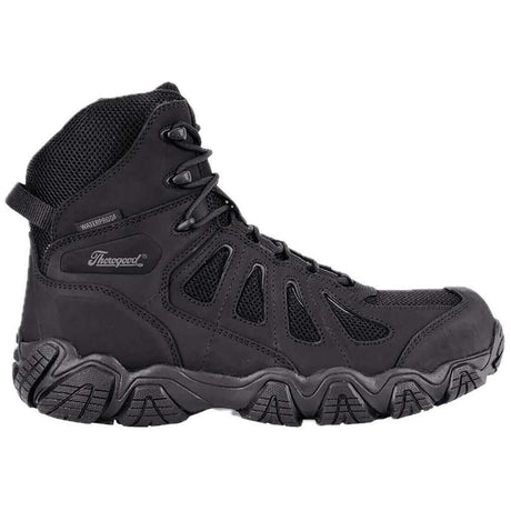 Thorogood Crosstrex 6" Soft Toe Waterproof Boot with Side Zip Black Profile View