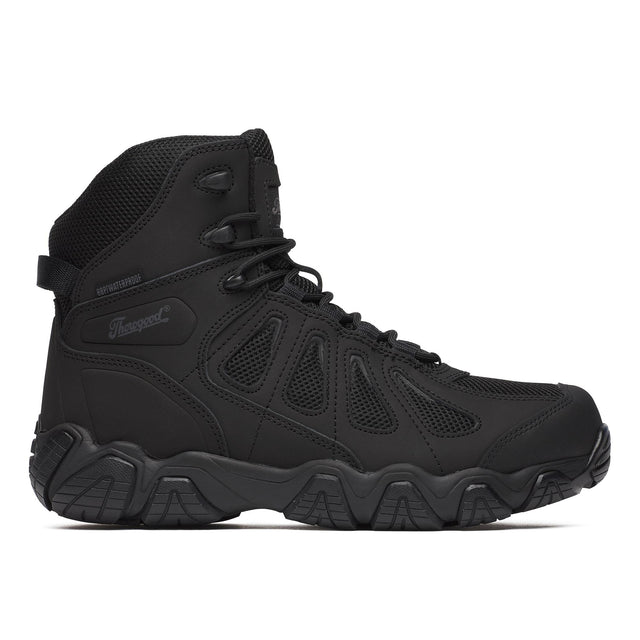 Thorogood Crosstrex 6" Soft Toe Waterproof Boot with Side Zip Black side view