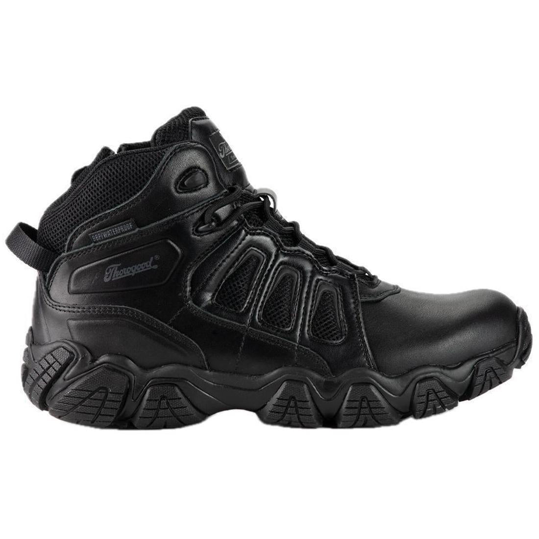 Thorogood Crosstrex Polishable Composite Toe Zip Boot BBP Waterproof Black Profile View