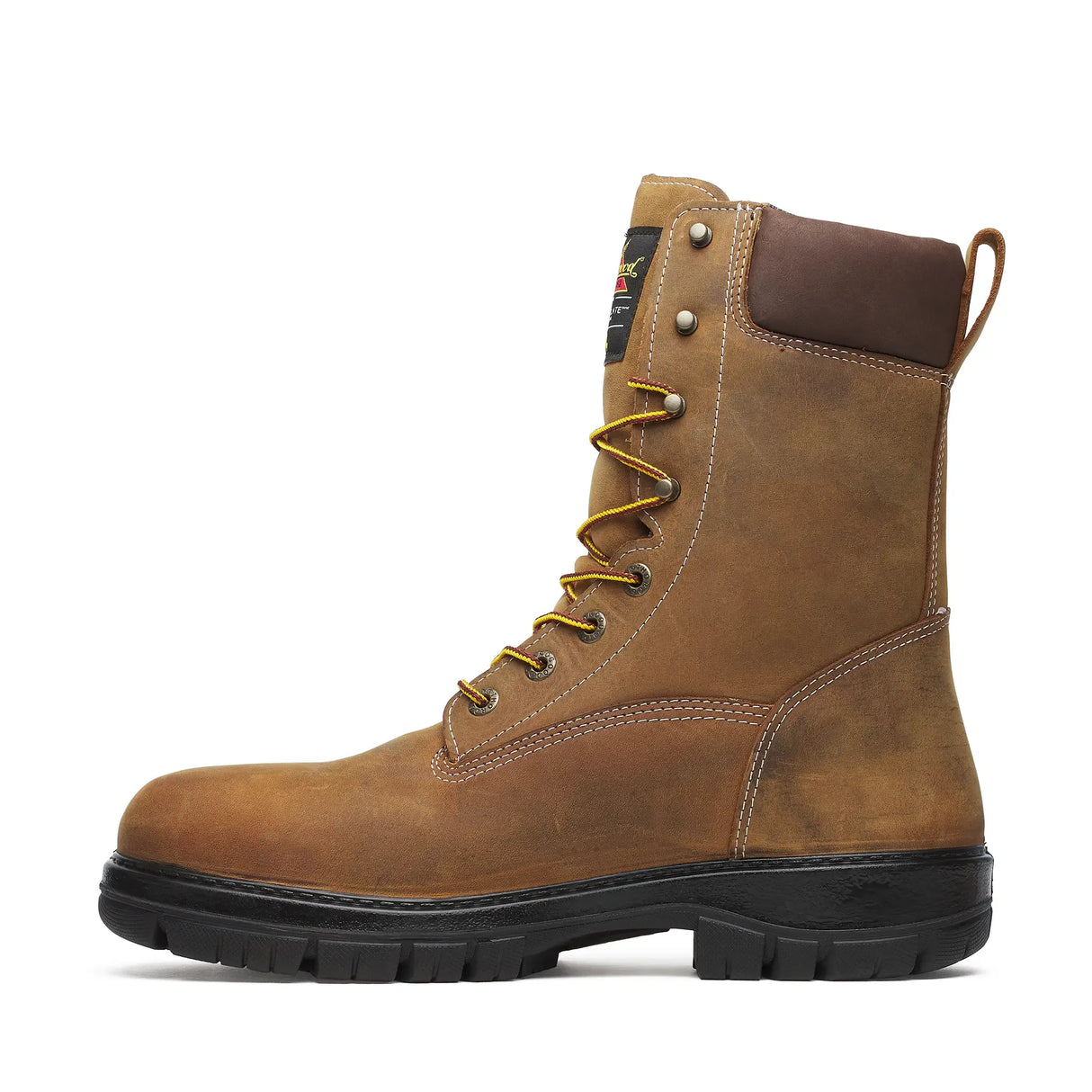 Thorogood Genesis Series 8" Nano Toe Insulated Waterproof Boot Chestnut Inner Side View