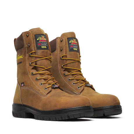 Thorogood Genesis Series 8" Nano Toe Insulated Waterproof Boot Chestnut Medial View