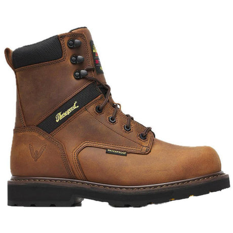Thorogood Jobsite Series 8" Composite Toe Insulated Waterproof Boot Crazy Horse Profile View