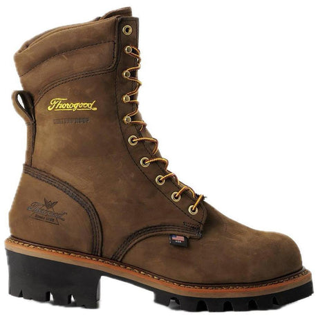 Thorogood Logger Series 9" Waterproof Boot Stud Horse Profile View