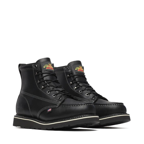 Thorogood Midnight Series 6" Moc Toe Boot Black Medial View