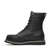 Thorogood Midnight Series 8" Steel Toe Moc Toe Boot Black Inner Side View