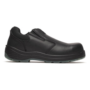 Thorogood Thoroflex Slip-On Composite Toe Shoe Black side view