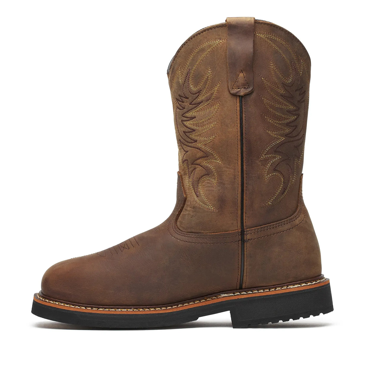 Thorogood 11" Waterproof Square-Toe Western Wellington Boot Crazy Horse Inner Side View