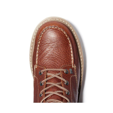 Timberland Pro Barstow 6 Inch Soft-Toe Wedge Boot Brown Front-upper View