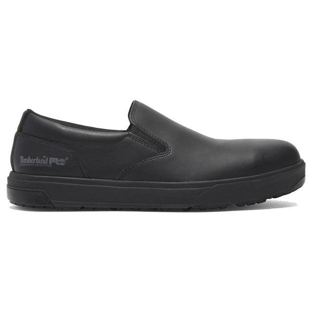 Timberland Pro Berkley Slipon Composite-Toe Work Shoe Sd10 Black Profile View