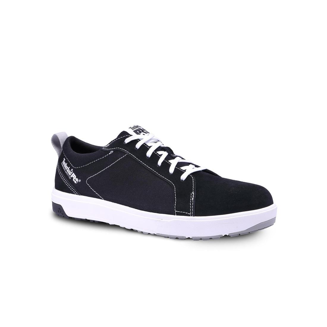 Timberland Pro Berkley Composite-Toe Oxford Work Shoe Black Medial View