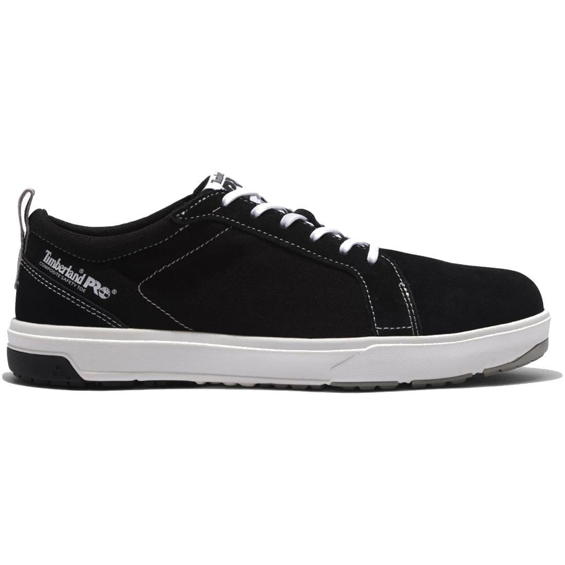 Timberland Pro Berkley Composite-Toe Oxford Work Shoe Black Profile View