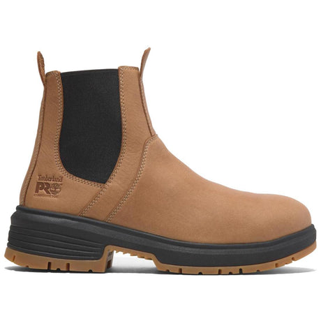 Timberland Pro Women's Birchline Composite-Toe Chelsea Boot Full Grain Light Brown Profile Image