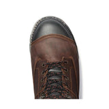 Timberland Pro Boondock 8 Inch Composite-Toe Waterproof Ins 1000G Work Boot Brown Angled View