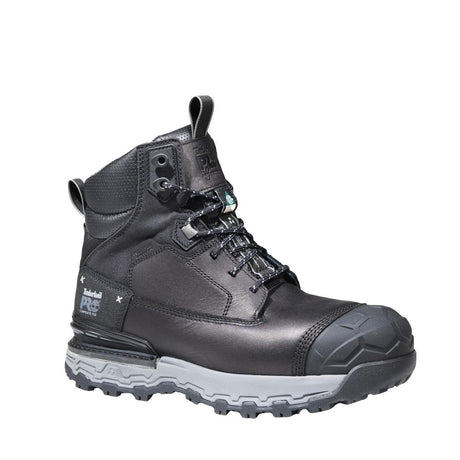 Timberland Pro Boondock Ultralight Waterproof Composite Toe Work Boots – Black with Grey Medial View