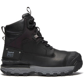 Timberland Pro Boondock Ultralight Waterproof Composite Toe Work Boots – Black with Grey Profile View