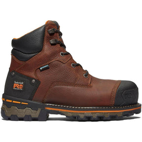 Timberland Pro Boondock 6 Inch Composite-Toe Waterproof Ins 400G Work Boot Brown Profile View