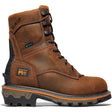 Timberland Pro Boondock HD 8 Inch Soft Toe Waterproof Logger Boot Brown Profile View