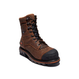 Timberland Pro Boondock HD 8 Inch Composite-Toe Waterproof Ins 400G Logger Work Boot Brown Medial View