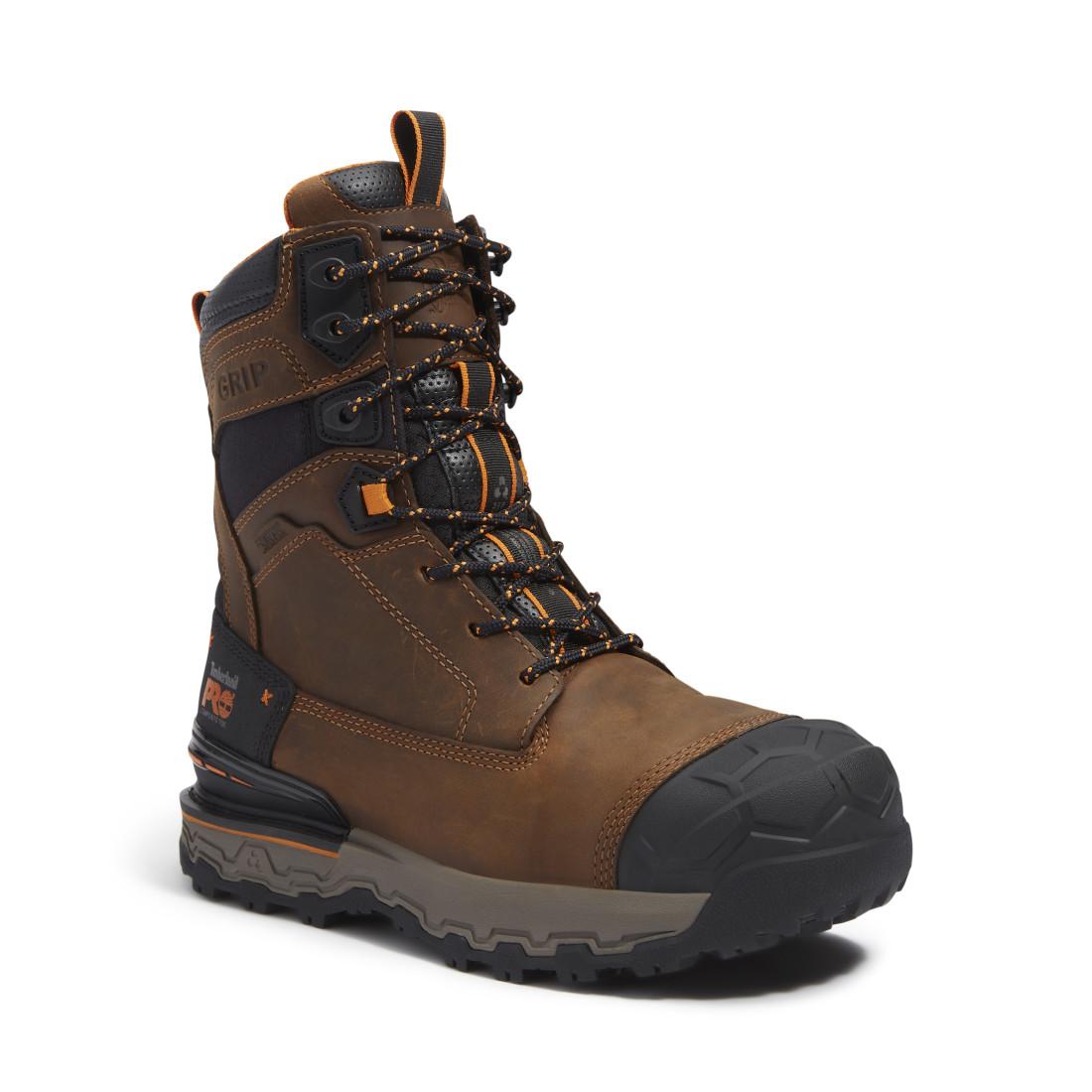 Timberland Pro Boondock Ultralight Waterproof INS 400g Composite Toe Work Boots – Medium Brown Medial View