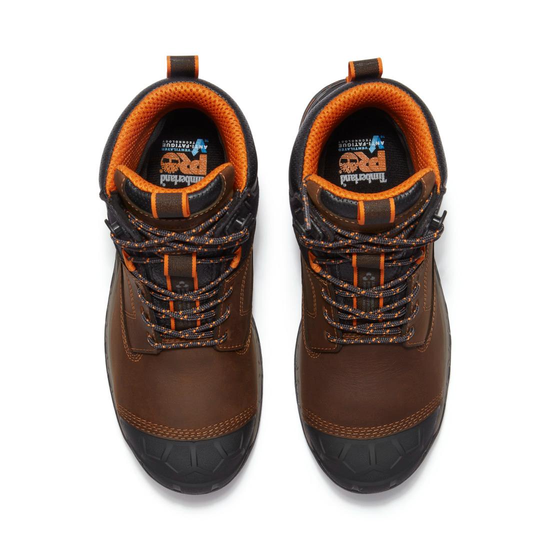 Timberland Pro Boondock Ultralight Waterproof Composite Toe Work Boots Brown Upper-Front View