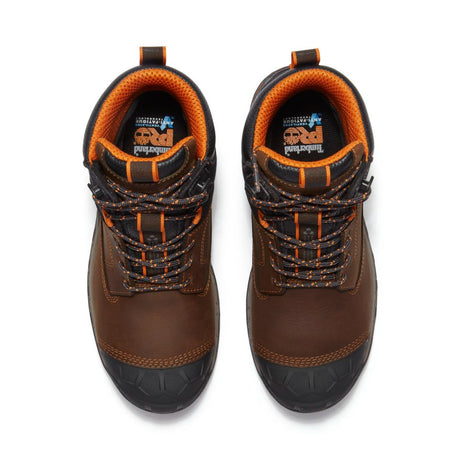 Timberland Pro Boondock Ultralight Waterproof Composite Toe Work Boots Brown Upper-Front View