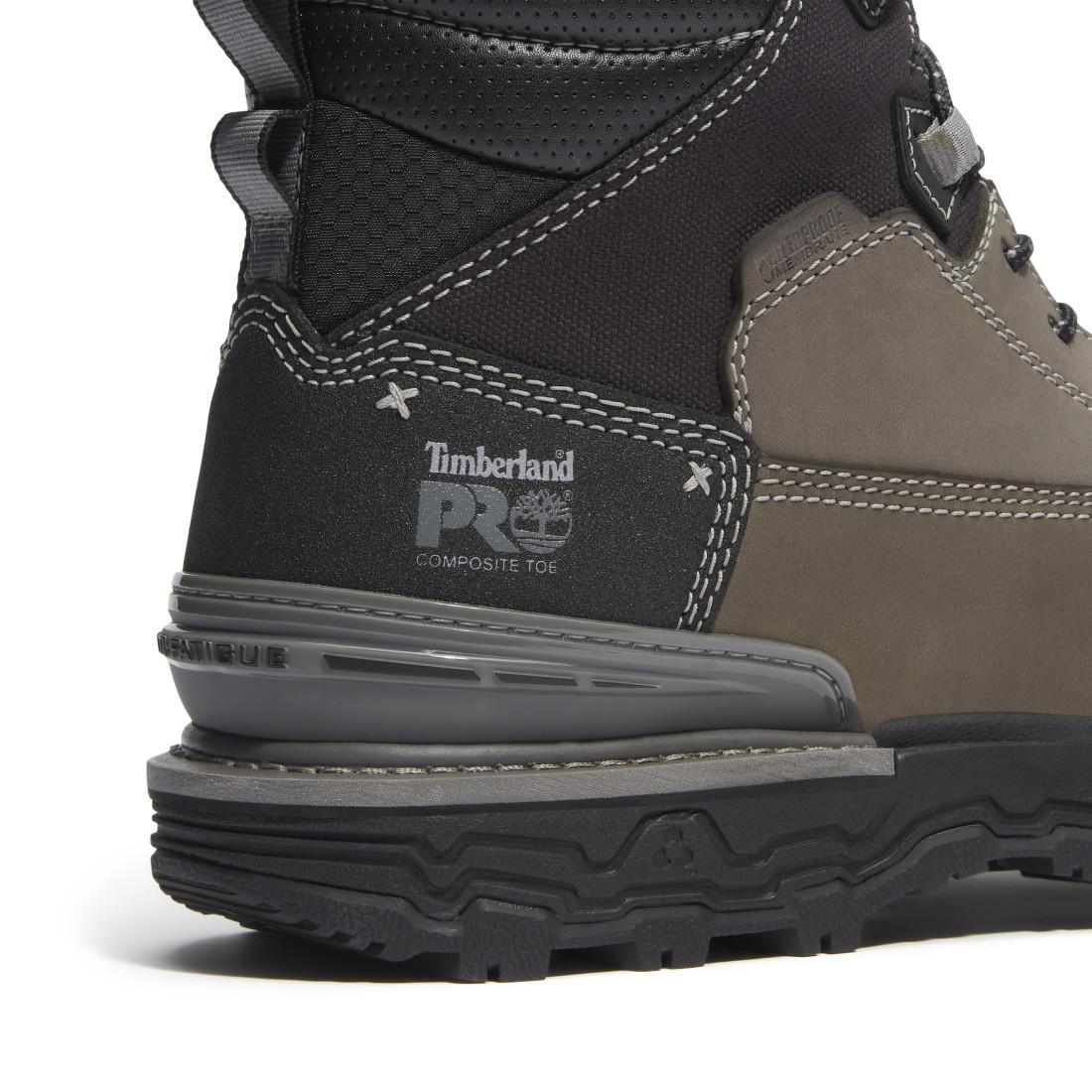 Timberland Pro Boondock Ultralight Waterproof Composite Toe Work Boots Grey Detail View