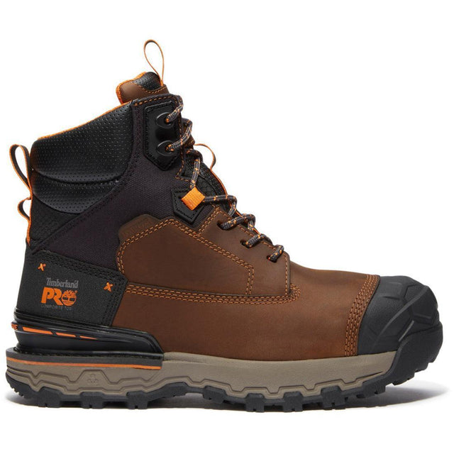 Timberland Pro Boondock Ultralight Waterproof Composite Toe Work Boots – Light Brown Profile View