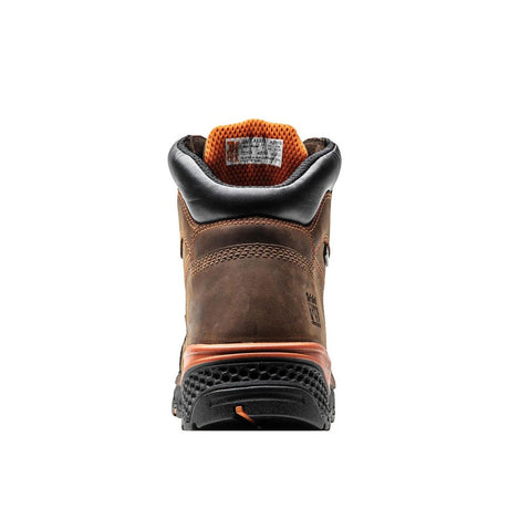 Timberland Pro Bosshog 6 Inch Composite-Toe Waterproof PR Work Boot Brown Top View Detail