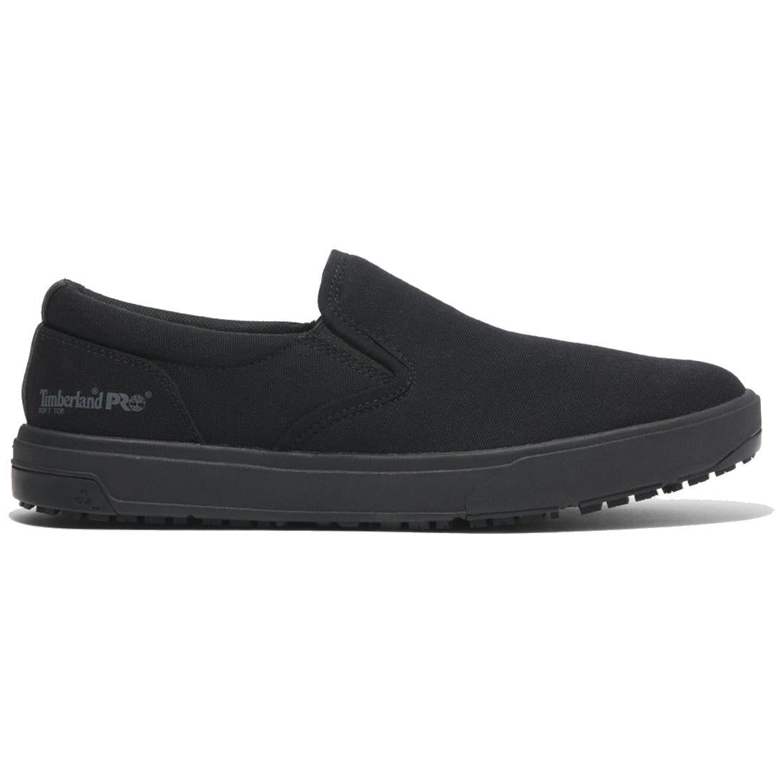 Timberland Pro Burbank Soft-Toe Slip-on Shoe Black Profile Image