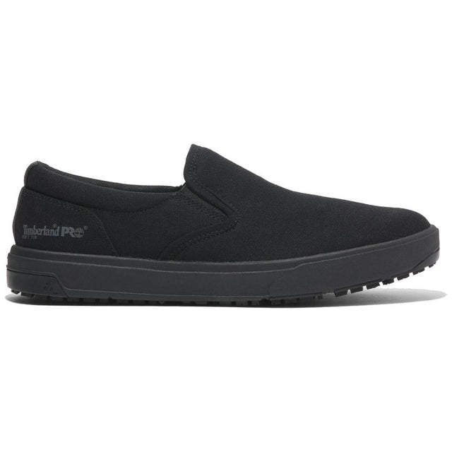 Timberland Pro Burbank Soft-Toe Slip-on Shoe Black Profile Image