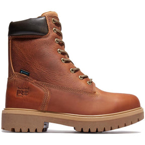 Timberland Pro Direct Attach 8 Inch Soft-Toe Waterproof Ins 400G Boot Brown Profile View