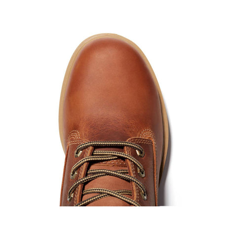 Timberland Pro Direct Attach 8 Inch Soft-Toe Waterproof Ins 400G Boot Brown Top View Detail
