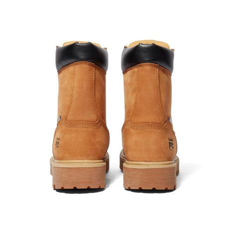 Timberland Pro Direct Attach 8 Inch Soft-Toe Boot Waterproof Boot Wheat Top View Detail