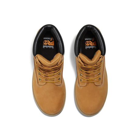 Timberland Pro Women's Direct Attach 6 Inch Waterproof Ins 200G Boot Wheat Top View Detail