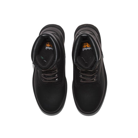 Timberland Pro Direct Attach 6 Inch Soft-Toe Waterproof Ins 200G Boot Black Top View Detail