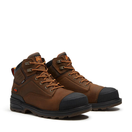 Timberland Pro Distiller 6 Inch Composite Toe EH Work Boots Brown A41JG both image