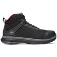 Timberland Pro Women’s Drivetrain Nano-Toe Work Boot Sd35 Mid Black/Grey Profile View